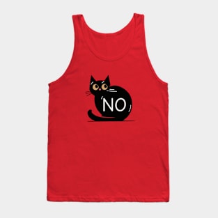 Black cat says no Tank Top